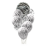 Pack 9 Globos Confeti Animal Print 3d