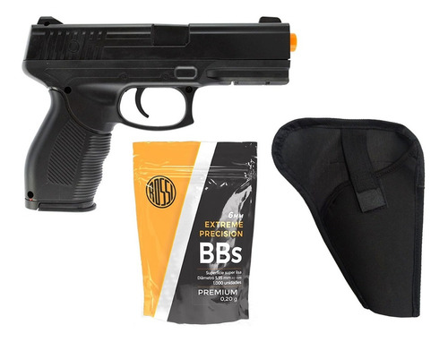 Pistola Airsoft Vigor V310 Spring 24/7 + 1000 Bbs + Coldre