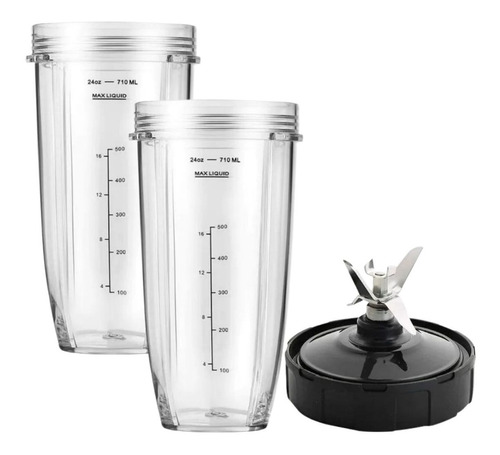 Nutribullet Ninja Aspa 7 Aletas, 2 Vasos 24oz Repuestos