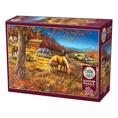 Rompecabezas Caballos En La Pradera 2000pz Cobble Hill Campo