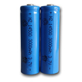 Baterias 14500 3,7v 3000mah Li-ion - Recarregável 2 Unidades