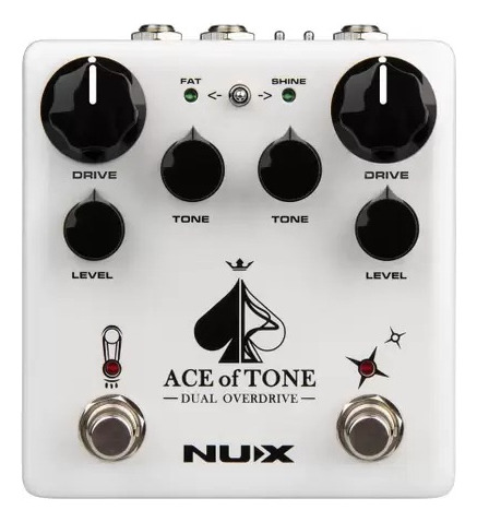 Pedal Nux Dual Overdrive Ace Of Tone