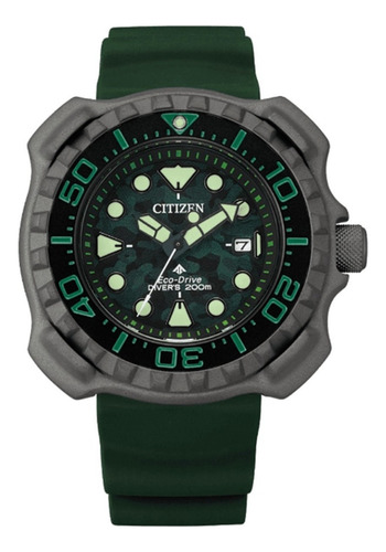 Relógio Aqualand New Tuna Titanium Promaster Verde Militar