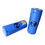 Kit 2 Bateria 26650 3,7v Recarregável - Para Lanterna Tatica