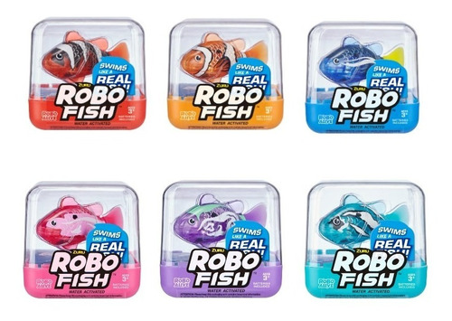 Combo X 6 Robo Alive Robo Fish Pez Nadador Robótico 7125