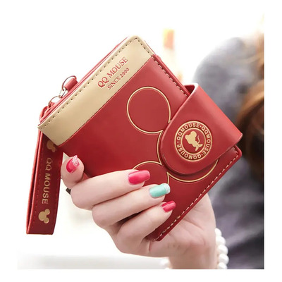 Cartera Disney Mickey Minnie para mujer con monedero, color rojo | Meses sin interés