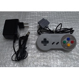 Controle + Fonte  Para Super Nintendo  Snes