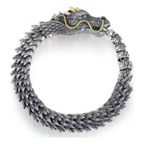 (20 #mold) Pulsera De Hip Hop Punk-dragon Retro Exagerado