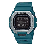 Reloj Casio G-shock G-lide Bluetooth Cagbx1002cr Color De La Correa Azul Turquesa Color Del Bisel Gris Color Del Fondo Negro