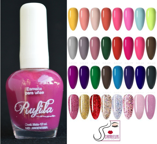 Kit X 6 Esmaltes Color Ideal Stamping Deco Uñas Nail Art 