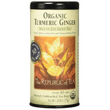 Republic Of Tea, Organic Cúrcuma Jengibre Té Verde, 50 Conde