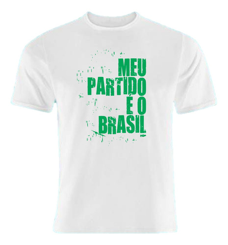 Camisa Meu Partido É O Brasil Presidente Bolsonaro Branca
