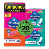 Tampones Nosotras Con Aplicador - U - Unidad a $256