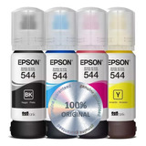 Kit X4 Tintas 544 Verificadas Epson Original Por 4 Colores