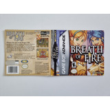 Caixa Original Recortada Breath Of Fire Game Boy Advance 