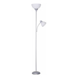 Mainstays Lampara De Piso 2 Focos 182.9cm Café,dorado,plata