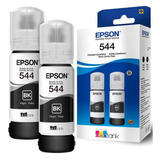 Kit 2 Refil Garrafa Original Tinta Epson T544120 L3110 L3150