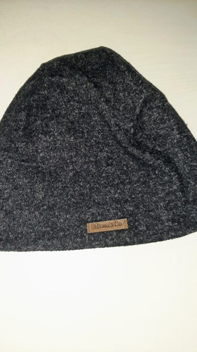 Gorro Minimimo Bebés Niños Gris Lana Suavecita Talle S