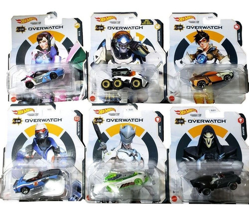 Hot Wheels Gaming - Overwatch - Kit 6 Carrinhos - Mattel 