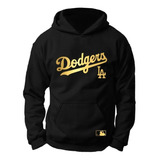 Sudadera Dodgers De Los Angeles Hoodie Unisex Béisbol Dorado