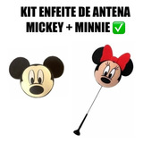 Enfeite De Antena Mickey + Enfeite Minnie  Antena Carro