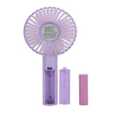 Mini Ventilador Portable En Colores Pasteles Con Base