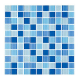      Mosaico Cristal Confeti Corona Azul 30x30