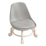 Silla Con Asiento De Ruedas Taburete De Pedicura Gris