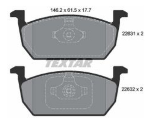 Juego De Pastillas Delan Textar Alem Audi A1 Vw Polo T-cross Foto 4
