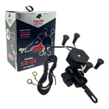 Suporte Pra Celular Moto Fixa Seguro Carregador Usb Garra X