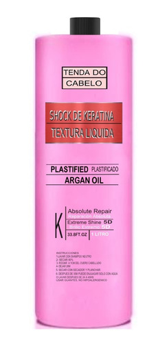 Shock De Keratina Liquido 1 Litro Rinde 15 A 20 Aplicaciones