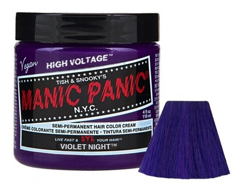 Violet Night Tinte Violeta Manic Panic 4oz Arctic Fox Loquay
