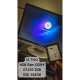 Cpu Gamer I3 7100 + 4gb Ram + Ssd 256gb + Nvidia Gt 630 2gb