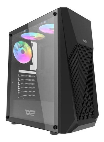 Gabinete Gamer Aigo Darkflash Dk150 Mid-tower Com 3 Fans Cor Preto