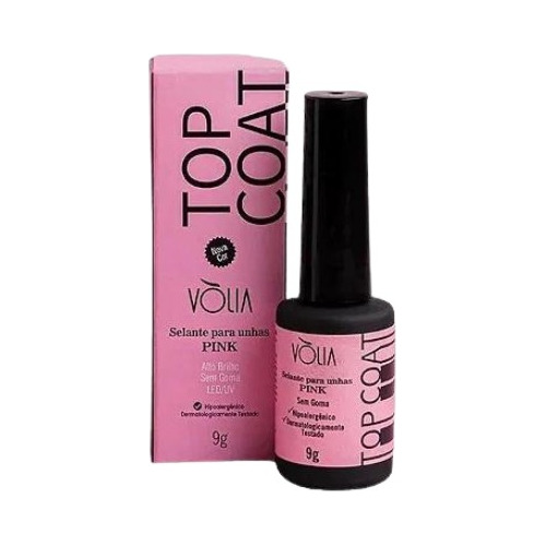 Top Coat Unhas Pink 9g - Vòlia