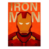 Cuadro En Vinilo Decorativo Retablo Iron Man