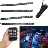 Barra Led Neon 8 Cores Rgb Controle Carro Moto Musica Som