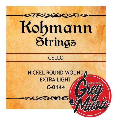 Encordado Cuerdas Para Cello Kohmann Kc0144