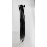 5 Dreads Removíveis Loiro Platinado Croche Braid Sintetico