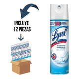 12 Pz - Lysol Desinfectante Spray Crisp Linen 475g