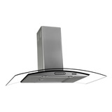 Exaustor Depurador De Cozinha Terim Vidro Curvo Aço Inoxidável De Parede 75cm X 5cm X 45cm Inox 110v