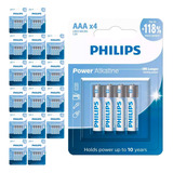 68 Pilhas Alcalinas Aaa 3a Palito Philips 17 Cart