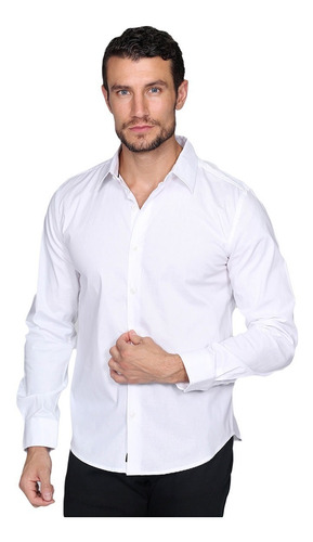 Camisas Hombre Vestir Formal Slim Fit Moda Elegantes B01300