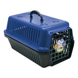 Caixa Transporte Cães E Gatos N 02 Azul Alvorada Pet