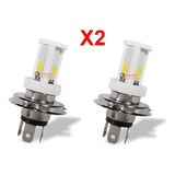 2 Bombillos Luz Led H4 15w Led 3 Cob Carro/moto 2400lm 6000k