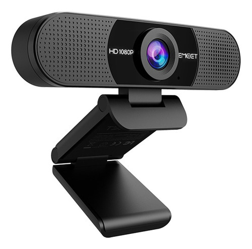 Câmera Web Usb Full Hd 1080p/30fps Emeet C960 Com 2 Mics Cor Preto