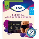 Calcinha Absorvente P/ Incontinência Urinária Tena Preta Eg