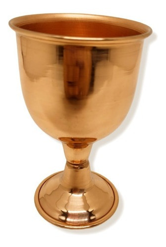 Taça Cálice Em Cobre Cigana Copo P/missas Rituais Altar Taro