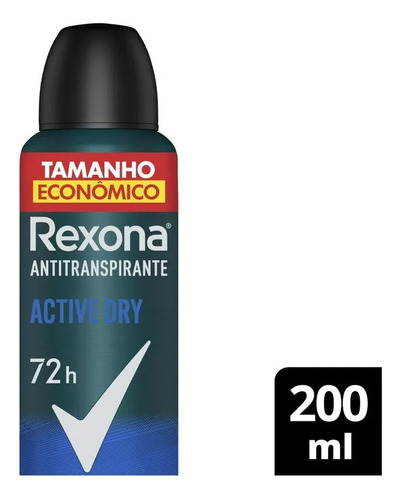 Kit C/12 Desodorante Rexona Aerosol Active Dry 200ml