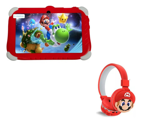 Tablet Para Niños De Super Mario Bros + Regalo Audifonos 